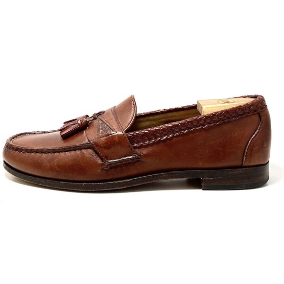Allen Edmonds Maxfield Brown Leather Tassel Toe Loafers Size 11.5B main image 10